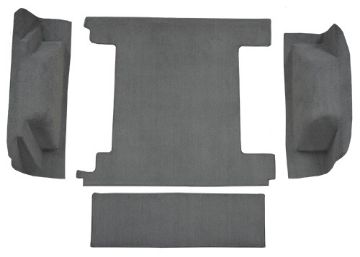 Show details for 1974-1976 Ford Bronco 2 Gas Tanks without Tailgate Lock Cargo Area Cutpile Carpet Flooring 801 Black Picture of 1974-1976 Ford Bronco 2 Gas Tanks without Tailgate Lock Cargo Area Cutpile Carpet Flooring 801 Black