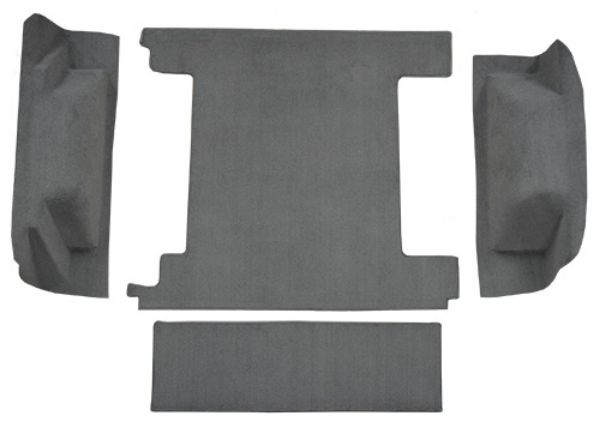 Picture of 1974-1976 Ford Bronco 2 Gas Tanks without Tailgate Lock Cargo Area Cutpile Carpet Flooring 801 Black