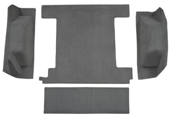 Picture of 1974-1976 Ford Bronco 1 Gas Tank without Tailgate Lock Cargo Area Cutpile Carpet Flooring 801 Black