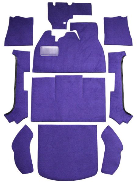 Picture of 1974-1979 Volkswagen Beetle 2DR Convertible Slant Front Cutpile Carpet Flooring 801 Black