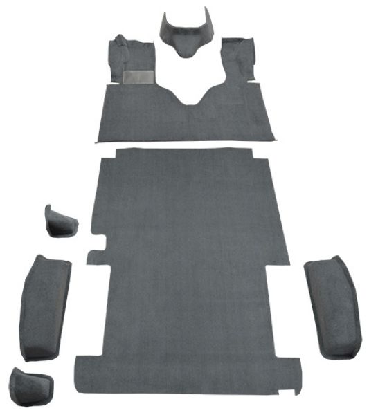 Picture of 1976-1979 Ford E-100 Econoline Short with Engine Cover Fits 108 Wheel Base Complete Cutpile Carpet Flooring 801 Black