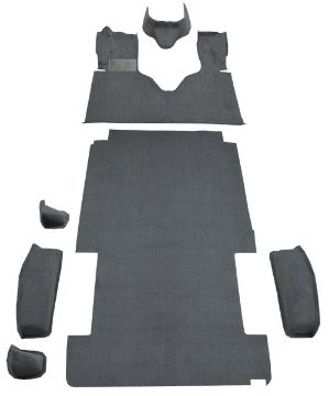 Show details for 1975-1983 Ford E-350 Econoline Long with Engine Cover Fits 128 Wheel Base Complete Cutpile Carpet Flooring 801 Black Picture of 1975-1983 Ford E-350 Econoline Long with Engine Cover Fits 128 Wheel Base Complete Cutpile Carpet Flooring 801 Black