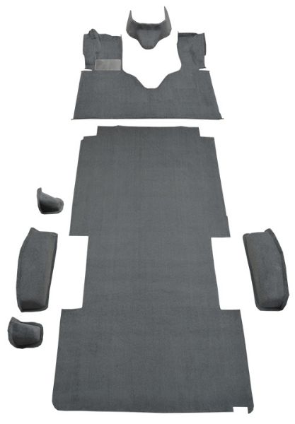 Picture of 1975-1983 Ford E-350 Econoline Ext with Engine Cover Fits 148 Wheel Base Complete Cutpile Carpet Flooring 801 Black