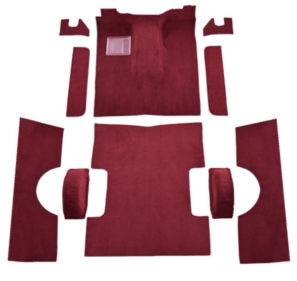 Picture of 1976-1980 International Scout II Traveler 2DR 4WD Complete Cutpile Carpet Flooring 801 Black