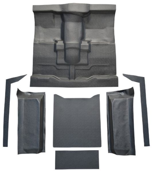 Picture of 1976-1986 Jeep CJ7 Complete Vinyl Carpet Flooring #16 Black