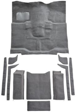 Show details for 1976-1986 Jeep CJ7 Complete Cutpile Mass Carpet Flooring 801 Black Picture of 1976-1986 Jeep CJ7 Complete Cutpile Mass Carpet Flooring 801 Black
