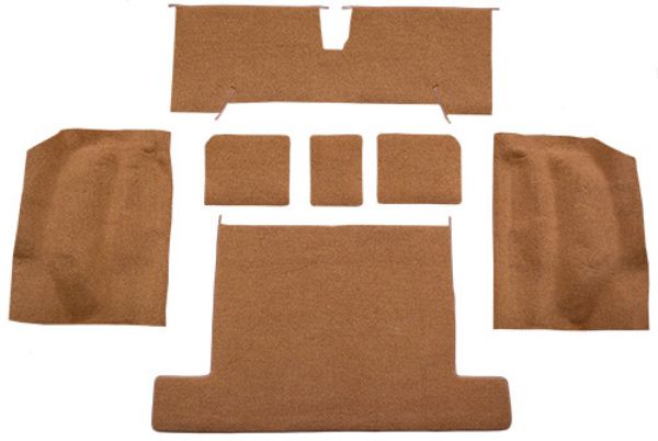 Picture of 1977 Chevrolet Corvette Rear without Pad Cutpile Carpet Flooring 801 Black