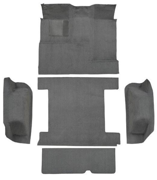 Picture of 1977 Ford Bronco Complete with Tailgate Lock Cutpile Carpet Flooring 801 Black