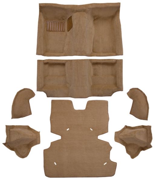 Picture of 1977 Nissan 280Z Complete with Wheel Wells & Shock Covers Cutpile Carpet Flooring 801 Black