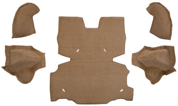 Picture of 1978 Nissan 280Z Rear Cargo with Wheel Wells & Shock Covers Cutpile Carpet Flooring 801 Black