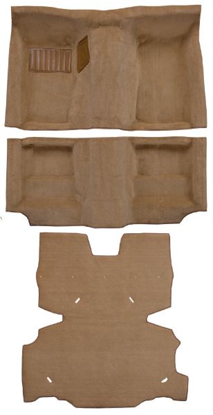 Picture of 1978 Nissan 280Z Complete without Wheel Wells & Shock Covers Cutpile Carpet Flooring 801 Black