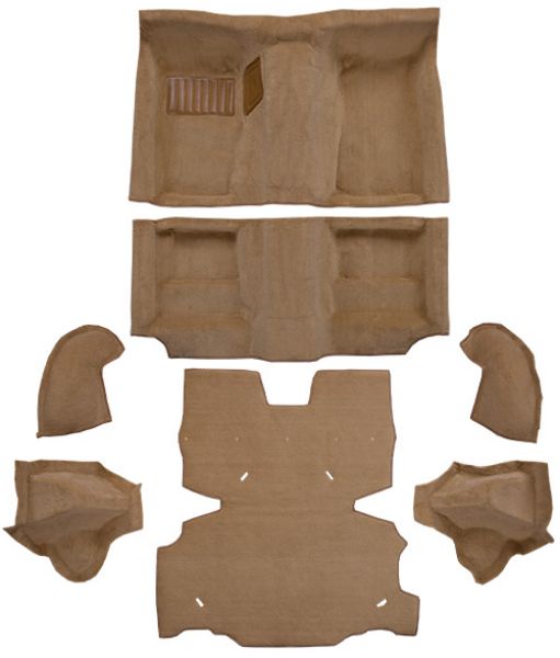 Picture of 1978 Nissan 280Z Complete with Wheel Wells & Shock Covers Cutpile Carpet Flooring 801 Black