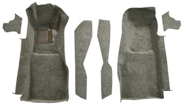 Picture of 1981-1982 Chevrolet Corvette Front with Console Strips & Kick Panels Cutpile Carpet Flooring 801 Black