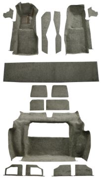 Show details for 1981-1982 Chevrolet Corvette Complete Cutpile Carpet Flooring 801 Black Picture of 1981-1982 Chevrolet Corvette Complete Cutpile Carpet Flooring 801 Black
