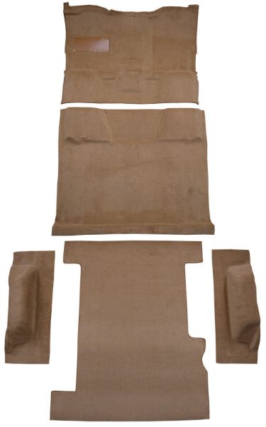 Picture of 1989-1991 GMC R2500 Suburban 2WD Auto Complete Cutpile Carpet Flooring 801 Black