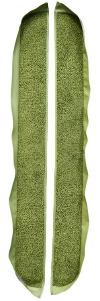 Picture of 1981-1986 Ford Mustang Coupe/Hatchback Inserts Door Panel 2pc Cutpile Carpet Flooring 801 Black