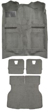 Show details for 1984-1986 Ford Mustang Hatchback Complete Cutpile Carpet Flooring 801 Black Picture of 1984-1986 Ford Mustang Hatchback Complete Cutpile Carpet Flooring 801 Black