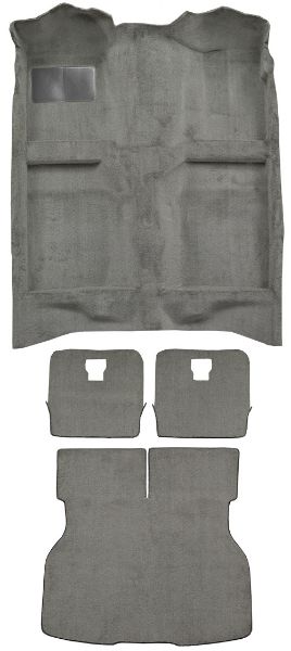 Picture of 1984-1986 Ford Mustang Hatchback Complete Cutpile Carpet Flooring 801 Black