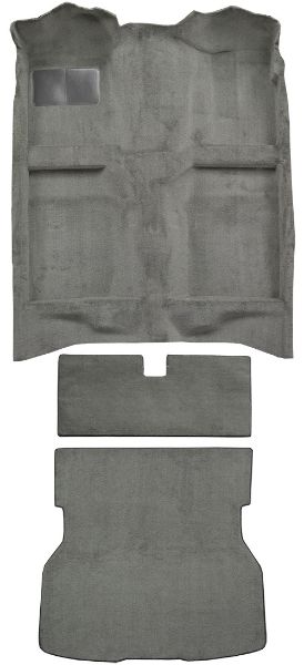 Picture of 1983 Ford Mustang Hatchback Fits Rear Bench Seat Complete Cutpile Carpet Flooring 801 Black