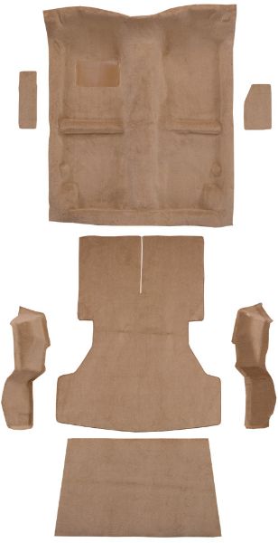 Picture of 1987-1989 Chrysler Conquest 2DR Hatchback Complete Cutpile Carpet Flooring 801 Black