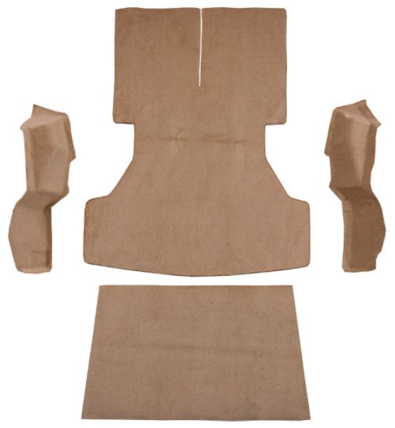 Picture of 1987-1989 Chrysler Conquest 2DR Hatchback Cargo Area Cutpile Carpet Flooring 801 Black