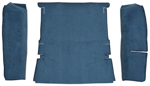 Picture of 1987-1989 Dodge Raider 2DR Cargo Area Cutpile Carpet Flooring 801 Black