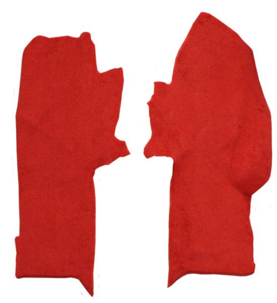 Picture of 1984-1989 Chevrolet Corvette Console Strip 2pc Cutpile Carpet Flooring 801 Black