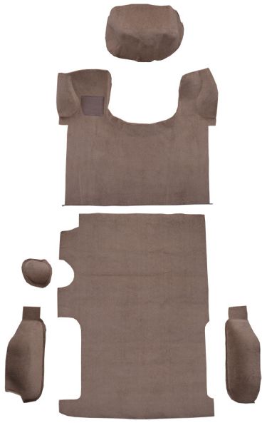 Picture of 1985-1994 GMC Safari Complete with Engine Cover Cutpile Carpet Flooring 801 Black