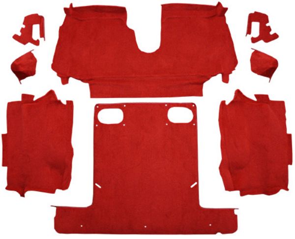 Picture of 1986-1989 Chevrolet Corvette Convertible Rear Cutpile Mass Carpet Flooring 801 Black