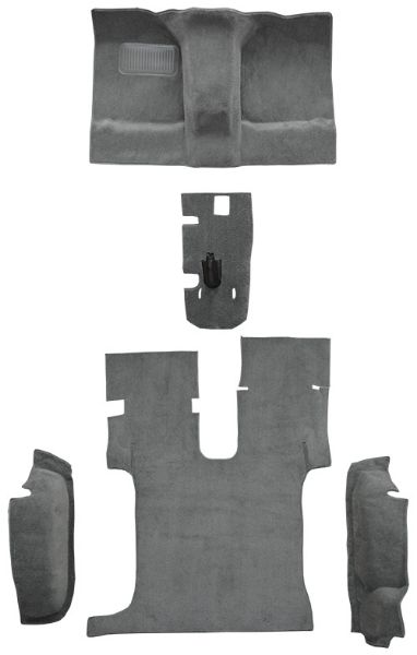 Picture of 1986-1995 Suzuki Samurai with Roll Bar Cutout Complete Cutpile Carpet Flooring 801 Black