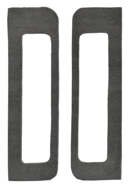 Picture of 1987-1993 Dodge W350 Door Panel Inserts 2pc Cutpile Carpet Flooring 801 Black
