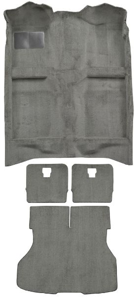 Picture of 1987-1993 Ford Mustang Hatchback Complete Cutpile Carpet Flooring 801 Black
