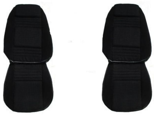 Picture of 1979-1980 Pontiac Firebird Custom Cloth Front and Rear Seat Upholstery Covers