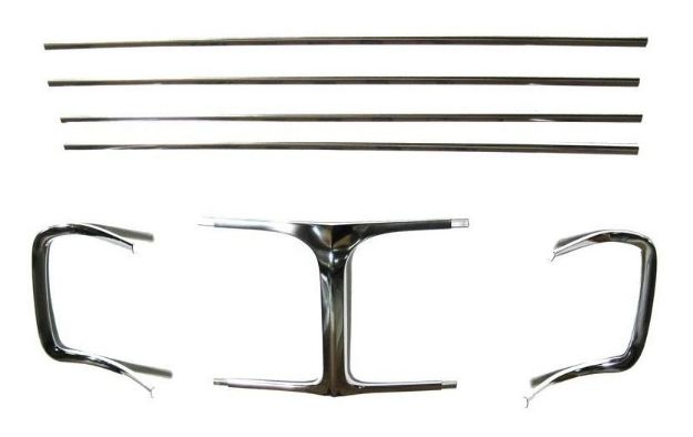Picture of 1969 Dodge Charger Complete Grille Moldings Trim Kit
