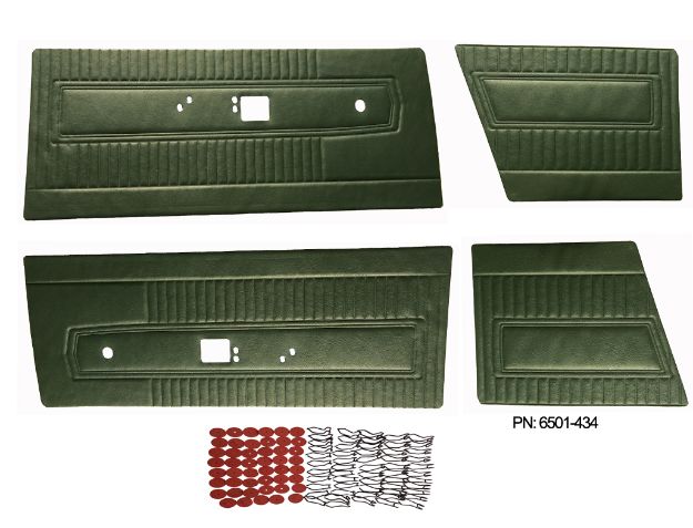 Picture of 6501-C 1967 Barracuda Front & Rear Door Panels for Fastback