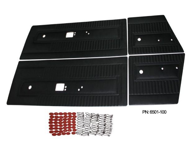 Picture of 6501HT-C 1967 Barracuda Front and Rear Door Panels for Notchback