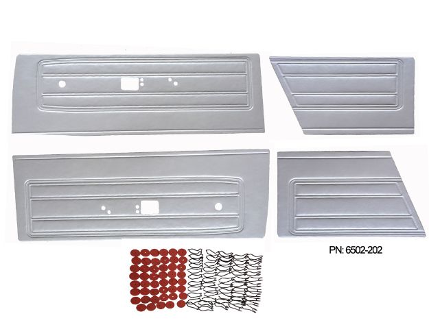 Picture of 6502-C Mopar 1968 Barracuda Front & Rear Door Panels for Fastback
