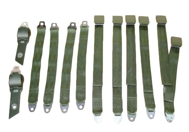Picture of Mopar 1968-69 B-body Convertible Bench Seat Belt Set