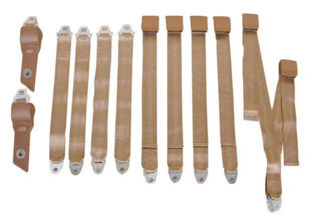 Picture of Mopar 1968-69 B-body Convertible Bench Seat Belt Set