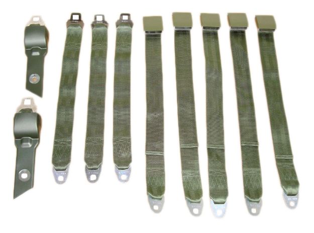 Picture of Mopar 1968-69 B-body Convertible Bucket Seat Belt Set