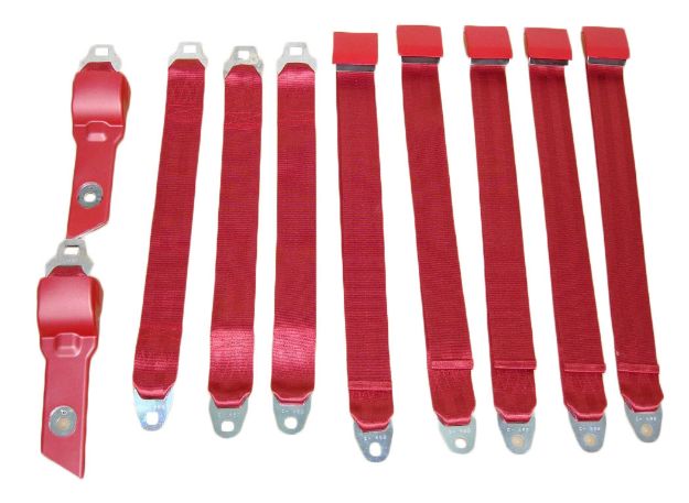 Picture of Mopar 1968-69 B-body Convertible Bucket Seat Belt Set