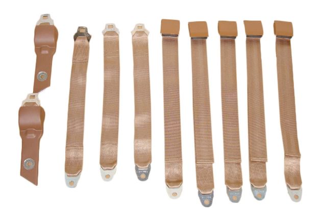 Picture of Mopar 1968-69 B-body Convertible Bucket Seat Belt Set