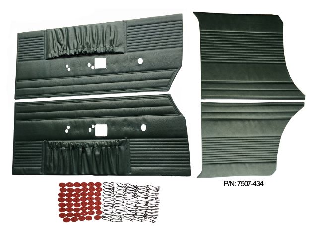 Picture of 1969 Charger R/T Door Panel Front and Rear Set (GREEN)