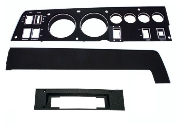 Picture of Mopar 1968 Dodge Rallye Dash Bezel Kit 8 Track - AC)
