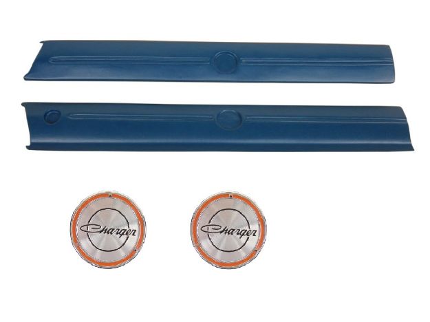 Picture of FBB Mopar 1970 Charger Upper Door Panels with Emblems