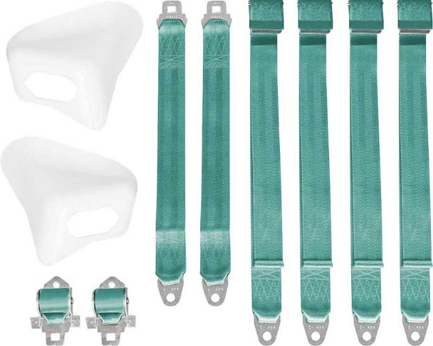 Picture of Mopar 1970 E-body Convertible Bucket Seat Belt Set