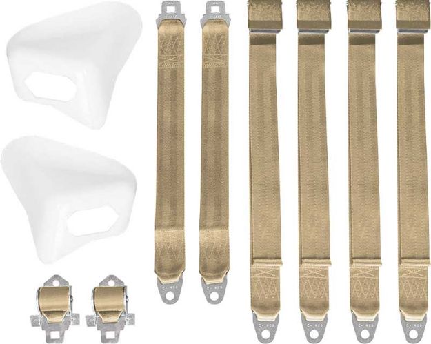 Picture of Mopar 1970 E-body Convertible Bucket Seat Belt Set