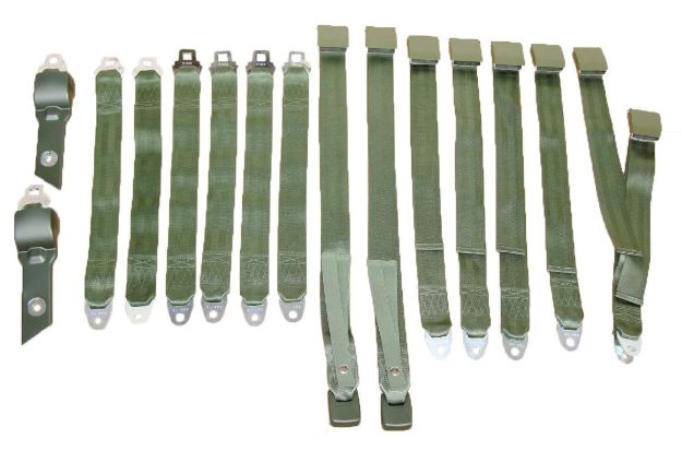 Picture of Mopar 1968-69 B-body Bench Seat Belt Set
