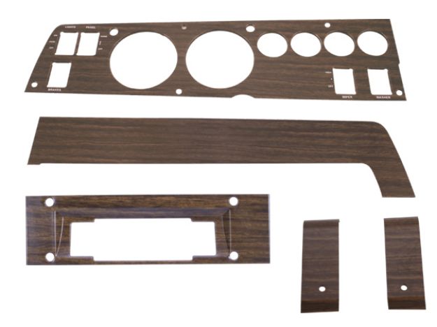 Picture of Mopar 1970 B-body Woodgrain Rallye Dash Bezel Kit (8 Track - no AC)