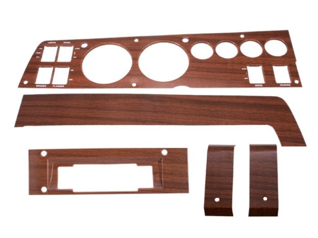 Picture of Mopar 1969 B-body Rallye Woodgrain Dash Bezel Kit (8 Track - no AC)